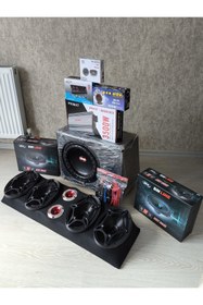 Resim patili tasarım Oto Ses Sistem Paketi Komple Eksiksiz 