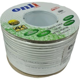Resim Onli RG6U6 Beyaz Anten Kablosu 100METRE 96TEL Yerli Üretim 