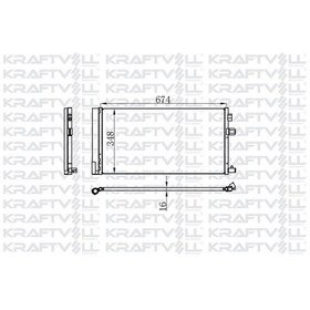 Resim Kraftvoll-08060179 - Klıma Radyatoru Kondenser Renault Fluenc 