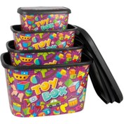 Resim Genel Markalar Oyuncak Saklama Kutusu Eğlence Kutusu 4 Lü Set 