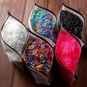 Resim 1000 Mini Renkli Hawaii Temalı Tek Kullanımlık Düğün Saç Bağları, Saklama Çantasıyla Scrunchie Bandanalar ve Elastik Saç Aksesuar Seti 