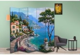 Resim Manzara Temalı Özel Tasarım Paravan Room Divider PRV1310, 180 x 180 
