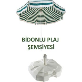 Resim Bidonlu Plaj Şemsiyesi 180 Cm Şemsiye 