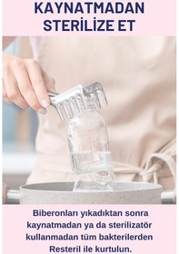 Resim Yenidoğan Bebek Sterilizatör Alkolsüz Biberon Emzik Temizleyici Dezenfektan Sprey Set 