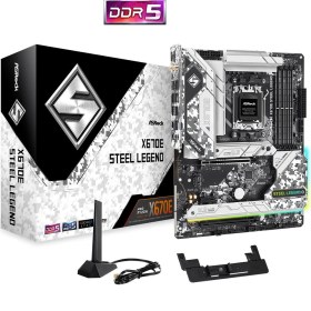 Resim Asrock X670E Steel Legend DDR5 6600+ MHz (OC) AM5 ATX Anakart 