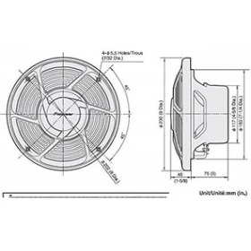 Resim Pioneer TS-MR2040 200W 20 cm Marine Hoparlör 
