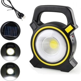 Resim Reidan Solar Şarj Edilebilir USB Şarjlı Ledli Uzun Menzilli Kamp Lambası Kamp Tipi Çok Fonksiyonlu Işıldak Fener 