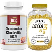 Resim Glucosamine Chondroitin Msm Boswellia Glukozamin 120 Tablet & Flx Omega 3-6-9 90 Tablet 