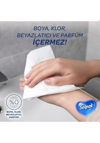 Resim Selpak El Ve Yüz Havlusu Kutulu Mermer Desen 80 Yaprak 