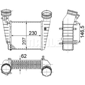 Resim BEHR MAHLE CI346000S (8ML376776-611) Intercooler Radyatoru (Vw Passat 01-05 Skoda Superb 02-08) Awt 8Ml376776-611 8ML376776611 (WR745113) 