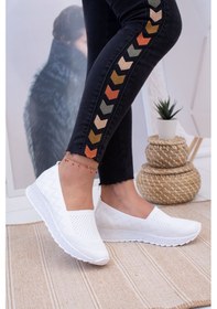 Resim EPAAVM - Ortopedik Pedli Triko Spor Ayakkabı - WSNT020213 Beyaz 