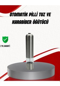 Resim Işıklı Pilli Baharat Değirmeni Taze Ve Pratik Öğütme Çok Renkli 