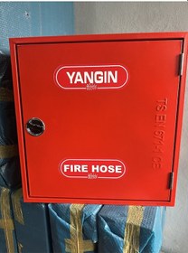 Resim Yangın Dolabı 30 Metre 1 Kauçuk Hortumlu 1 Küresel Vanalı Yangın Dolap Seti 