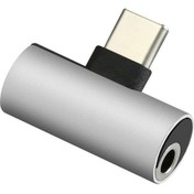 Resim Codegen Type-C + 3.5mm Stereo Dönüştürücü Çoklayıcı Silver Adaptör CDG-CNV78 