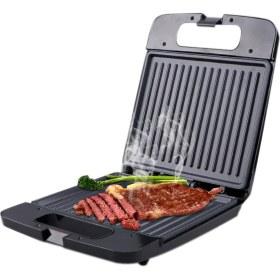 Resim RAF Kapalı Izgara Biftek Fritöz Çok Fonksiyonlu Sandviç Waffle Makinesi Panini Grill Yapışmaz Kaplamalı Plaka Elektrikli Izgara (Yurt Dışından) 