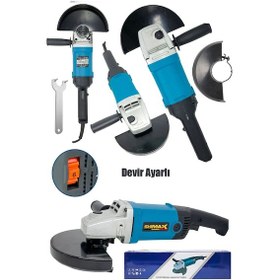 Resim Stilmax ST30AG9 Devir Ayarlı Spiral Taşlama Makinesi 180 MM 