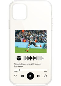 Resim Cepaksel Xiaomi Redmi Note 11 Uyumlu Kılıf Spotify Quaresma - Çingenem Baskılı Arka Kapak 