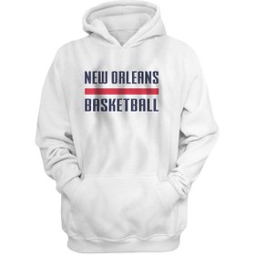 Resim Usateamfans New Orleans Basketball Hoodie 