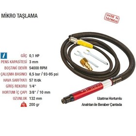 Resim Yama At-3170 Havalı Mikro Taşlama 3Mm 54000 Devir 