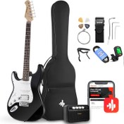Resim Donner DST-100BL Amfili Solak Elektro Gitar Seti (Siyah) 