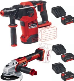 Resim Einhell Herocco 36/28 Kırıcı Delici Axxio 125mm Avuç Taşlama 3x4.0ah Akülü Kömürsüz Set 