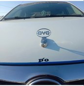 Resim Lumaworld Silvery Byd F3 F6 F8 G3 S8 Otomobil Amblemi Gloss Siyah Beyaz Çinko Alaşımlı Kaput Logosu 