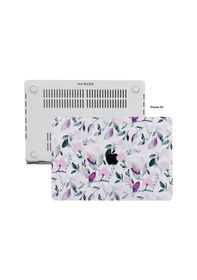 Resim Apple Uyumlu MacBook Pro Kılıf 13inç M1-m2, Flower03 Type-c'li Model A2338 A2289 A2251 A1706-08 A1989 A2159 İle Beyaz 