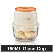 Resim Ev Kıyma Makinesi 1200mah Pil Kıyıcı Taşınabilir 150ml Şarj 