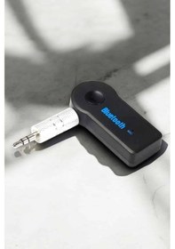 Resim Depomıx Kablosuz Bluetooth Aux Araç Kiti Siyah Hafıza Kartlı 