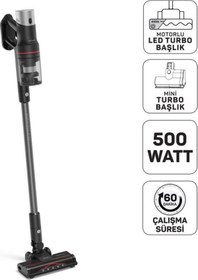 Resim Arzum MagiClean Flex Dikey Şarjlı Süpürge Siyah - AR4209 
