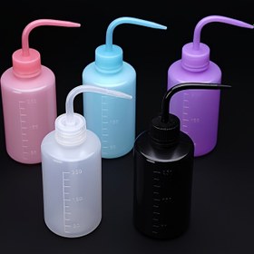 Resim Dövme Temizlik Şişesi Sıkma Dağıtıcı - 150ml/250ml/500ml Set, Güvenli Dövme Temizliği İçin Plastik Sıkma Şişeler, Çok Amaçlı Dövme Malzeme Sulama Araçları, Mürekkep/Essansiyel Yağ Uygulaması, Güç Gerektirmez 