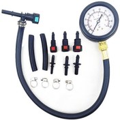 Resim Synodicmonth Otomobil Yakıt Sistemi Benzin Basınç Ölçer Motosiklet Araba Basınç Test Cihazı 0-100psı 6.3/ 7.89/ 9.49 Valfli 