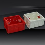 Resim PVC Elektrik Priz Kutuları - 1 Adet/3 Adet/5 Adet Set, Duvara Monte Anahtar Priz Arka Kutusu, Ev ve Ticari Tadilat Malzemeleri, Ham, Şarj Olmamış, Ek Bağlantı Özelliği - Kırmızı ve Beyaz Renklerde Mevcut 