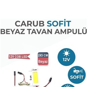 Resim Carub Sofit Cob Led Tavan Ampulü Beyaz 5Cmx2Cm Br4322744 