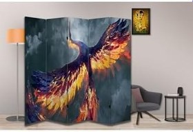 Resim Anka Kuşu Motifli Özel Tasarım Paravan Room Divider PRV1189, 180 x 180 