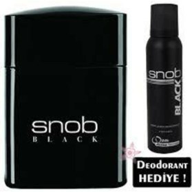 Resim Sinbo Snob Orıjınal Black Erkek Parfüm Seti 100ML Edt + 150ML Snop Deodorant 
