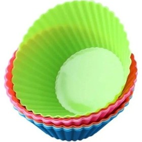 Resim Silikon Mini Kek Kalıbı 18 Adet Muffin Kek Kalıbı Plastik Pembe Diğer 