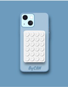 Resim Genel Markalar Telefon tutucu Silikon Vantuz Vakum Akrobat Beyaz Belirtilmemiş Vantuzlu Silikon 