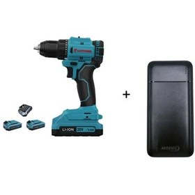 Resim Catpower 4213 20V 2 Ah Lion Çift Akülü Darbeli Vidalama + Powerbank 