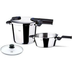 Resim Fissler Vitaquick Bluepoint Düdüklü Tencere Seti 6.0 + 3.5 Lt 