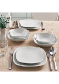 Resim Güral Mimoza 24 Parça 6 Kişilik Yemek Takımı Pırlanta 