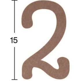Resim Rakam Ahşap Obje 18Mm - 2 