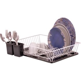 Resim Maarketim Dik Açılı Tek Katlı Beyaz Tabaklık 