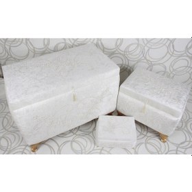 Resim Gelin 3lü Çeyiz, Bohça & Makyaj Sandık Takımı 1011 