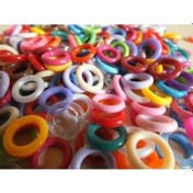 Resim Güvercin Klipsi -Simit 10 Renk Karışık- (500'lü) 