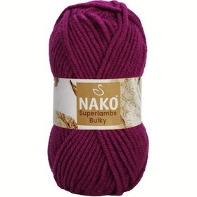 Resim Nako Superlambs Bulky - 10659- Mürdüm 