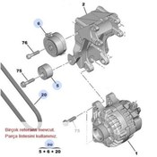 Resim PEUGEOT 1613844680 ALTERNATÖR RULMANI 2RULMAN+1KAYIS SCUDO 99- DU 