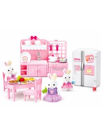 Resim Bay Dreamy Mini Tavşan Ailesi Büyük Mutfak Oyun Seti 