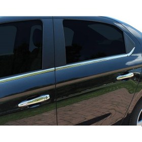 Resim Citroen C-elysee Krom Cam Çıtası 6 Prç P.çelik 2012 Sonrası 