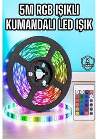 Resim 5m Rgb Işıklı Her Ortama Uygun Led Işık Çok Renkli 